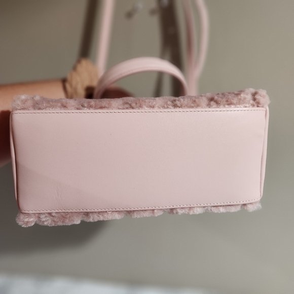 Kate Spade Carey Faux Fur Small Sulliven Satchel Blush Pink Like New Condition - Picture 6 of 7